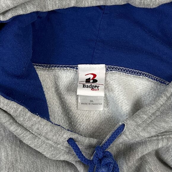 Westlawn Owls Baseball Hooded Sweatshirt Gray Pullover Hoodie Size 2XL - Picture 4 of 8